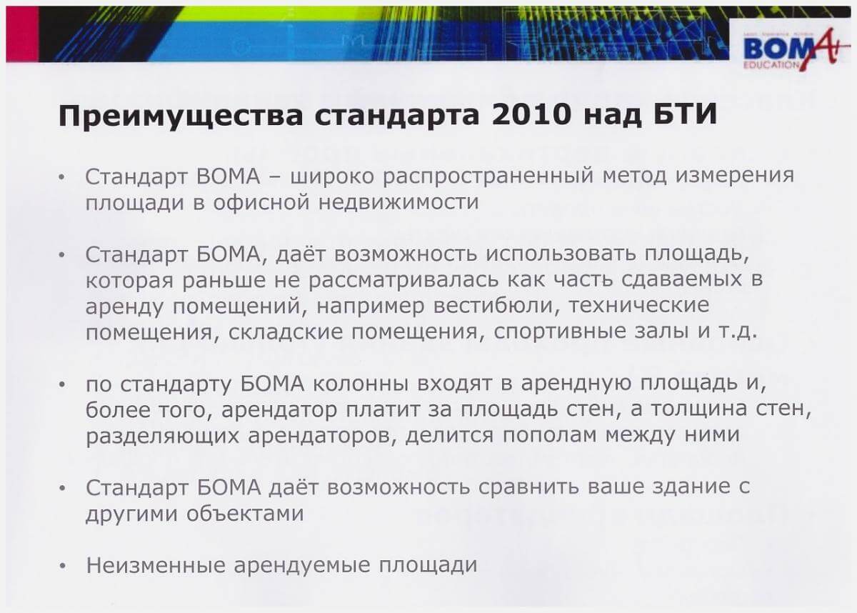 Стандарт BOMA
